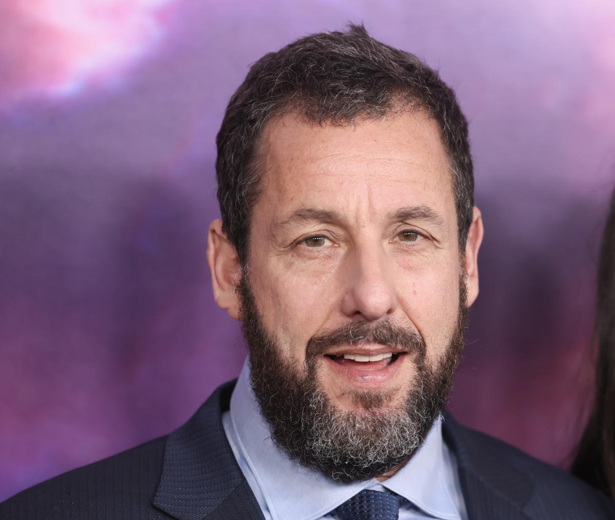 Adam Sandler poses for picture