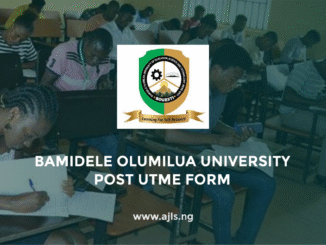 BOUESTI Post UTME Form